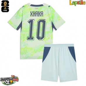 Sveitsi Granit Xhaka #10 Vieraspaita Lapsille MM-kisat 2026 Lyhythihainen (+ shortsit)